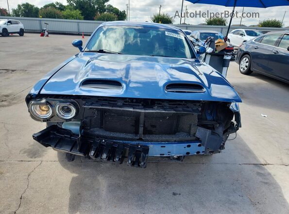 2C3CDZAG3MH530969 2021 DODGE CHALLENGER Blue Դիմացի տեսք