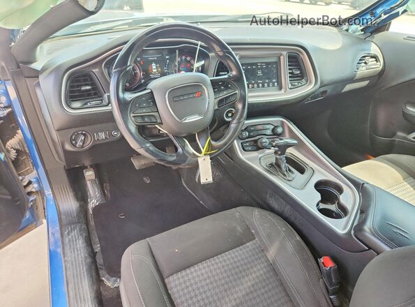 2C3CDZAG3MH530969 2021 DODGE CHALLENGER Blue Առջևի վահանակի տեսք