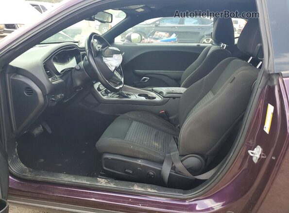 2C3CDZAG3NH245898 2022 DODGE CHALLENGER Purple Front interior view
