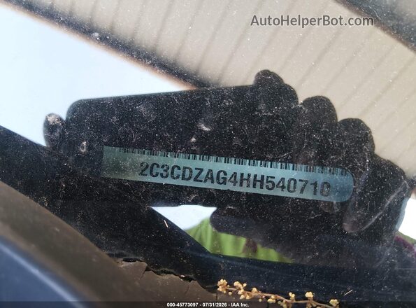 2C3CDZAG4HH540710 2017 DODGE CHALLENGER Черный Вид подкапотного пространства