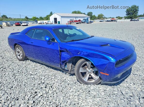 2C3CDZAG4JH199511 2018 DODGE CHALLENGER Blue Przód prawy