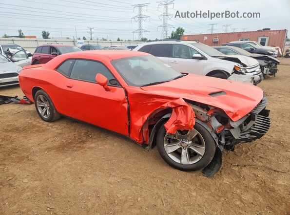 2C3CDZAG4JH339069 2018 DODGE CHALLENGER Orange Przód prawy