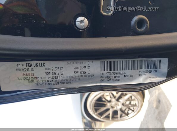 2C3CDZAG4KH669876 2019 DODGE CHALLENGER Black Widok komory silnika