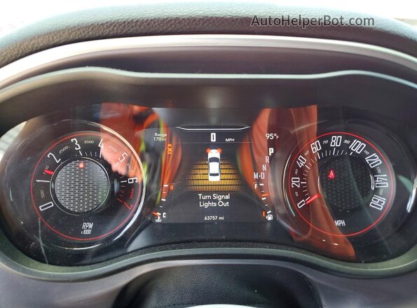 2C3CDZAG4KH691716 2019 DODGE CHALLENGER Бордовый Вид щитка приборов