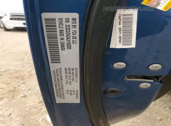 2C3CDZAG4LH182825 2020 DODGE CHALLENGER Синий Вид подкапотного пространства