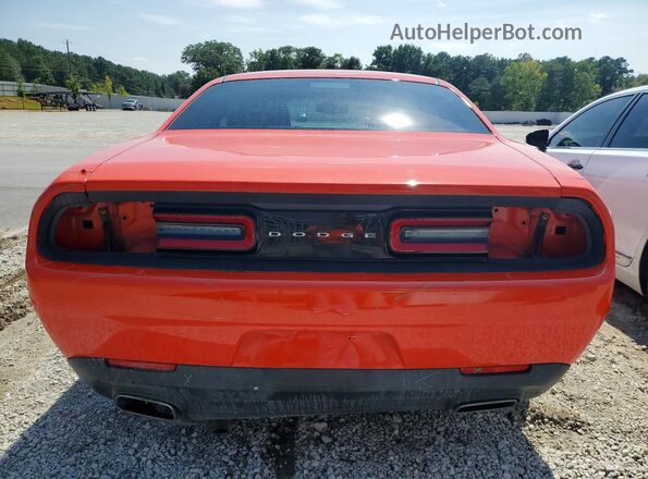 2C3CDZAG5GH353622 2016 DODGE CHALLENGER Orange Rear view