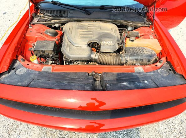 2C3CDZAG5GH353622 2016 DODGE CHALLENGER Orange Rear interior view
