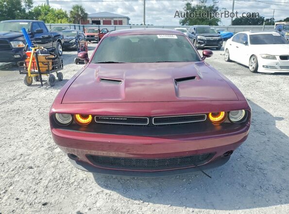 2C3CDZAG5JH325245 2018 DODGE CHALLENGER Maroon Դիմացի տեսք