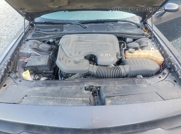 2C3CDZAG6GH148486 2016 DODGE CHALLENGER Gray უკანა სალონის ხედი