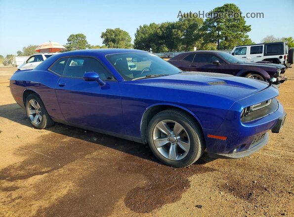2C3CDZAG6JH270787 2018 DODGE CHALLENGER Blue Вид салону спереду