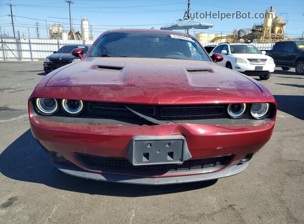 2C3CDZAG6JH280588 2018 DODGE CHALLENGER Burgundy Widok z przodu