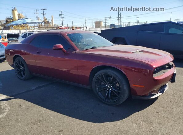 2C3CDZAG6JH280588 2018 DODGE CHALLENGER Burgundy Przód prawy