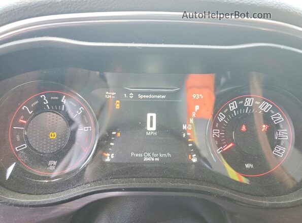 2C3CDZAG6JH288514 2018 DODGE CHALLENGER White Instrument cluster view