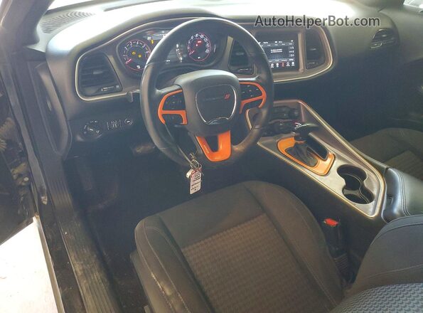 2C3CDZAG6KH602714 2019 DODGE CHALLENGER Black Առջևի վահանակի տեսք