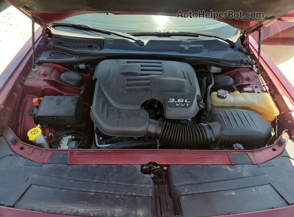 2C3CDZAG6KH686324 2019 DODGE CHALLENGER Red Vista interior trasera