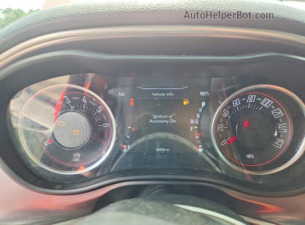 2C3CDZAG6KH739698 2019 DODGE CHALLENGER Red ხელსაწყოთა პანელის ხედი