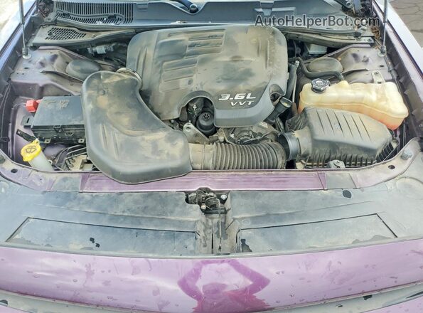 2C3CDZAG6MH530951 2021 DODGE CHALLENGER Фиолетовый Вид задней части салона