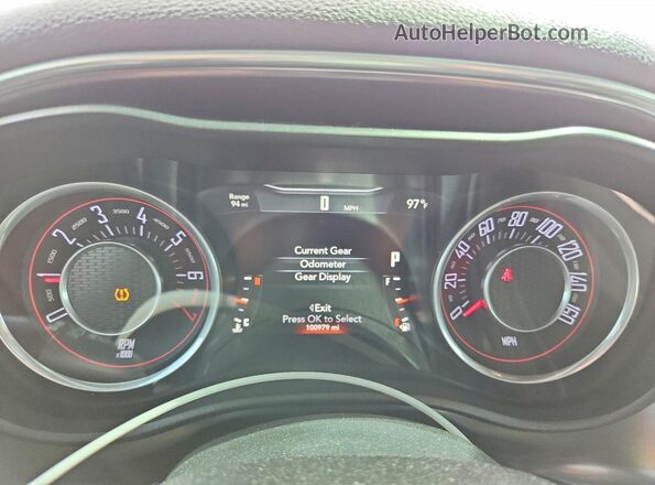 2C3CDZAG7GH166317 2016 DODGE CHALLENGER White Instrument cluster view