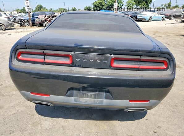 2C3CDZAG7GH201115 2016 DODGE CHALLENGER Black Rear view