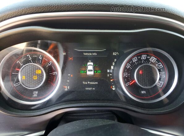 2C3CDZAG7GH201115 2016 DODGE CHALLENGER Black Instrument cluster view