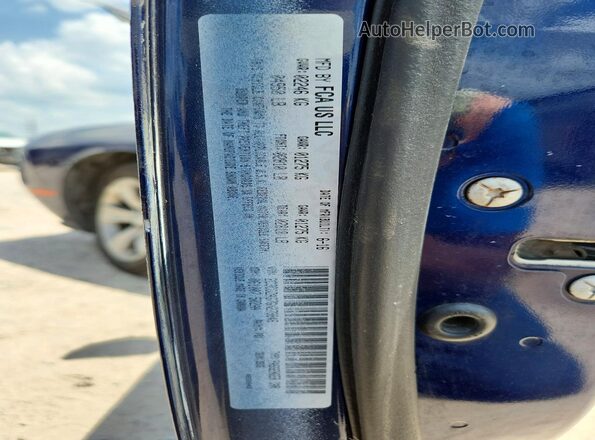 2C3CDZAG7GH279846 2016 DODGE CHALLENGER Blue Engine compartment view