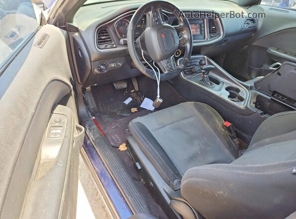 2C3CDZAG7GH279846 2016 DODGE CHALLENGER Blue Dashboard view