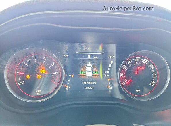 2C3CDZAG7GH300095 2016 DODGE CHALLENGER Red Vista del cuadro de instrumentos