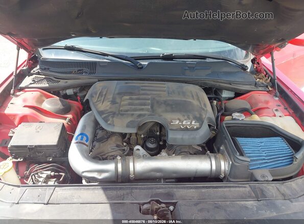 2C3CDZAG7JH152974 2018 DODGE CHALLENGER Красный Вид сзади
