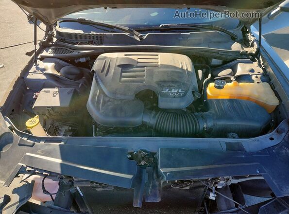 2C3CDZAG7JH241668 2018 DODGE CHALLENGER Gray უკანა სალონის ხედი