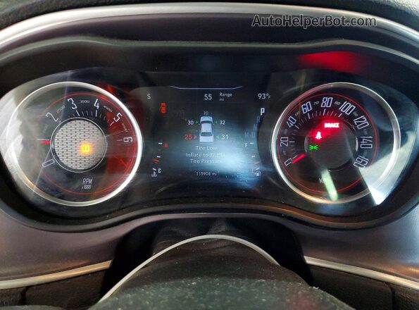 2C3CDZAG7KH694190 2019 DODGE CHALLENGER Белый Вид щитка приборов