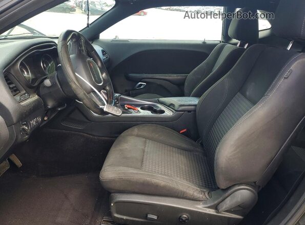 2C3CDZAG8GH176693 2016 DODGE CHALLENGER Black წინა სალონის ხედი
