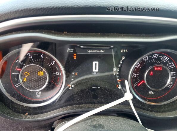 2C3CDZAG8GH176693 2016 DODGE CHALLENGER Black ხელსაწყოთა პანელის ხედი