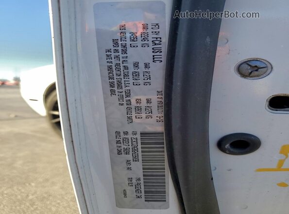 2C3CDZAG8GH226038 2016 DODGE CHALLENGER Белый Вид подкапотного пространства