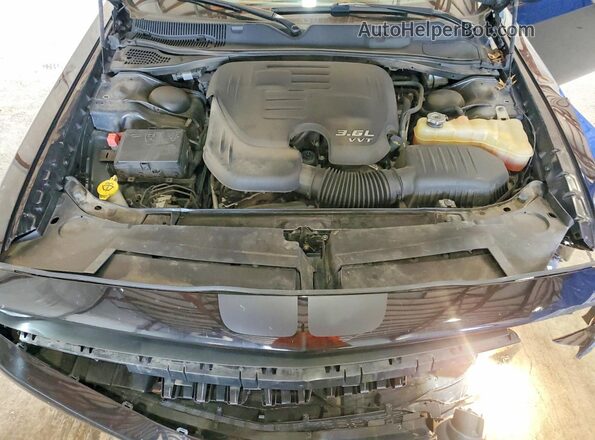 2C3CDZAG8GH255409 2016 DODGE CHALLENGER Черный Вид задней части салона