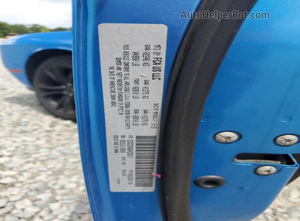 2C3CDZAG8GH256317 2016 DODGE CHALLENGER Blue Widok komory silnika