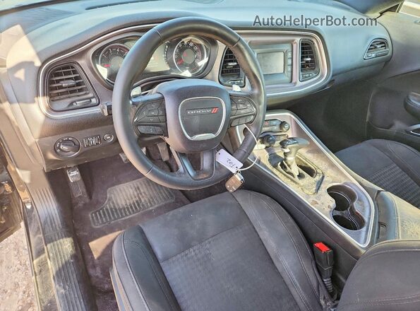 2C3CDZAG8HH519357 2017 DODGE CHALLENGER Black Dashboard view