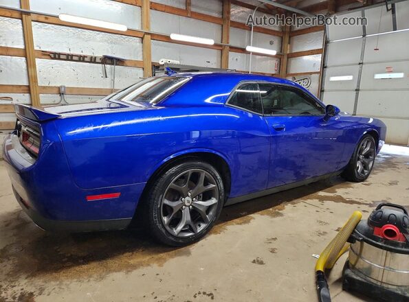 2C3CDZAG8JH252209 2018 DODGE CHALLENGER Синий Задняя правая четверть