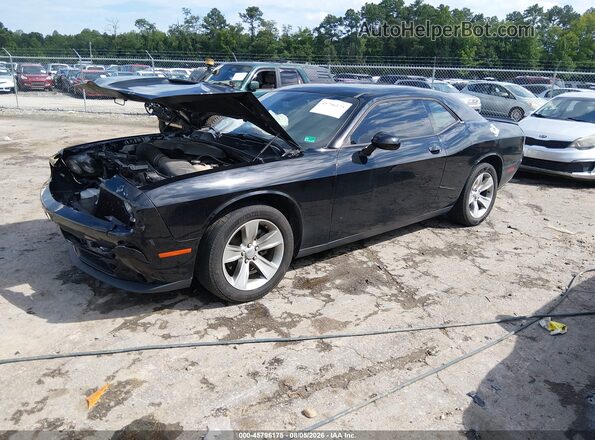 2C3CDZAG8JH321609 2018 DODGE CHALLENGER Black წინა მარცხენა ხედი სამი მეოთხედიდან