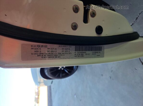 2C3CDZAG9GH202525 2016 DODGE CHALLENGER White ძრავის განყოფილების ხედი