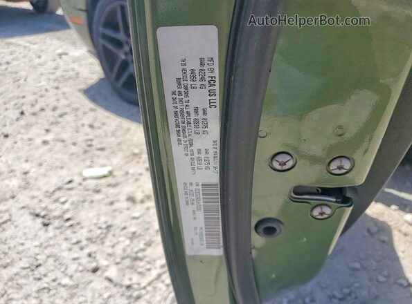 2C3CDZAG9JH153351 2018 DODGE CHALLENGER Зеленый Вид подкапотного пространства