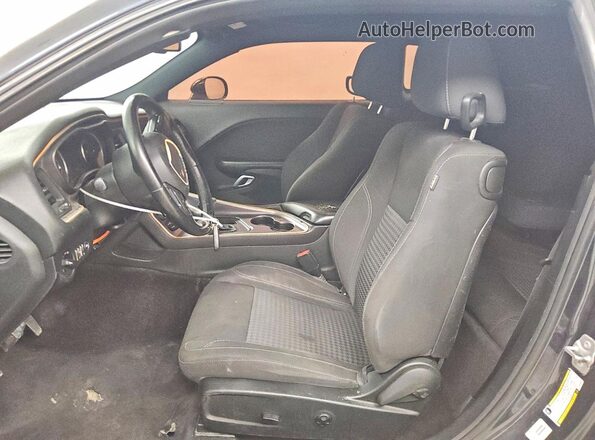 2C3CDZAG9JH294940 2018 DODGE CHALLENGER Black წინა სალონის ხედი
