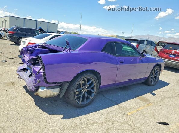 2C3CDZAG9KH558028 2019 DODGE CHALLENGER Purple Tył prawy