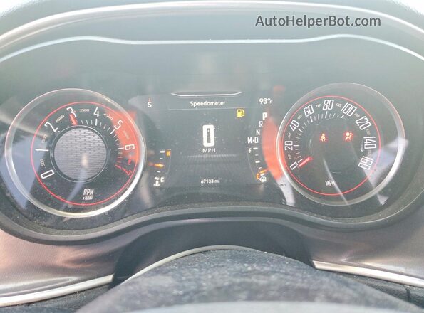 2C3CDZAG9KH752400 2019 DODGE CHALLENGER Белый Вид щитка приборов