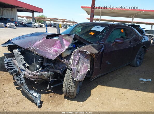 2C3CDZAG9MH573115 2021 DODGE CHALLENGER Purple Առջևի ձախ երեք քառորդ տեսարան