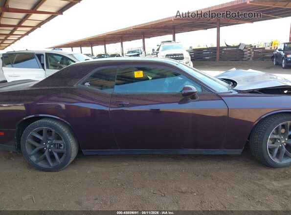 2C3CDZAG9MH573115 2021 DODGE CHALLENGER Purple Սարքավորումների վահանակի տեսք