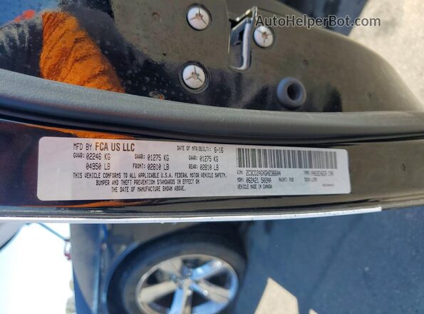 2C3CDZAGXGH236604 2016 DODGE CHALLENGER Black Շարժիչի բաժամունքի տեսք