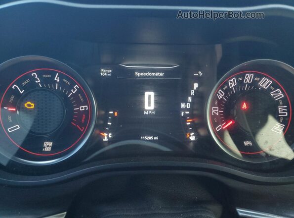 2C3CDZAGXHH539304 2017 DODGE CHALLENGER Black Вид щитка приладів