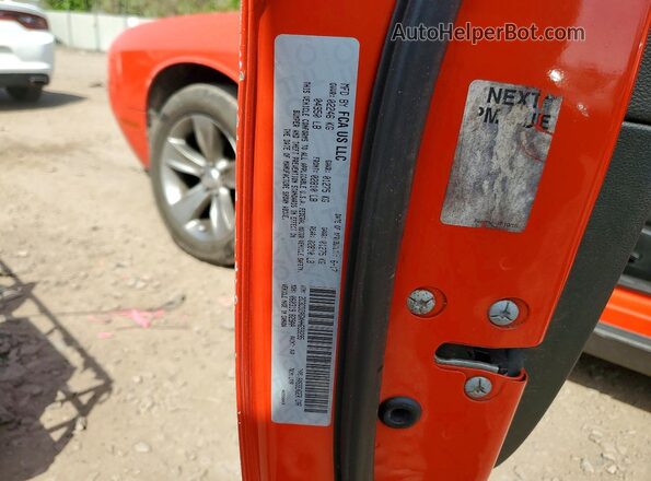 2C3CDZAGXHH659295 2017 DODGE CHALLENGER Оранжевый Вид подкапотного пространства