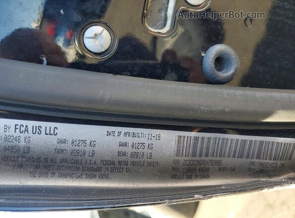 2C3CDZAGXKH752096 2019 DODGE CHALLENGER Black Engine compartment view