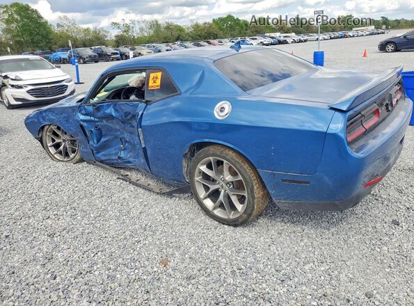 2C3CDZAGXLH198933 2020 DODGE CHALLENGER Blue Հետևի ձախ